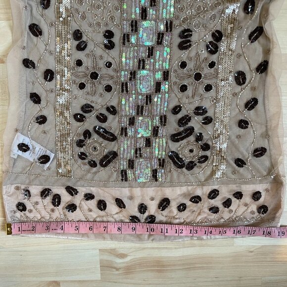 Anthropologie Beaded Sequin Tank Top Size S - Picture 16 of 17